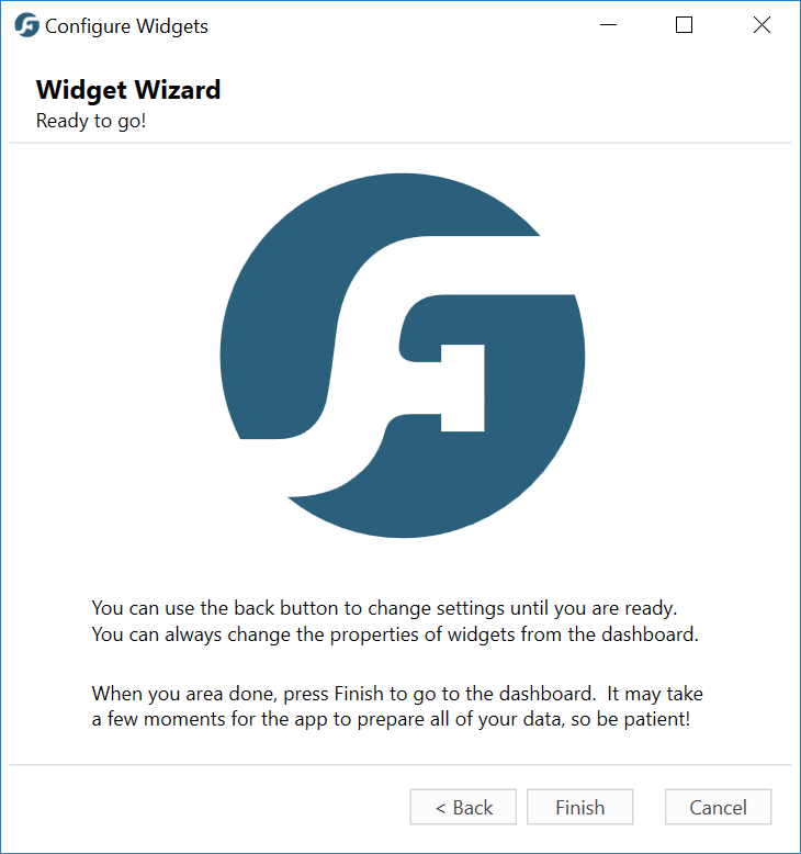 Widget Wizard Complete